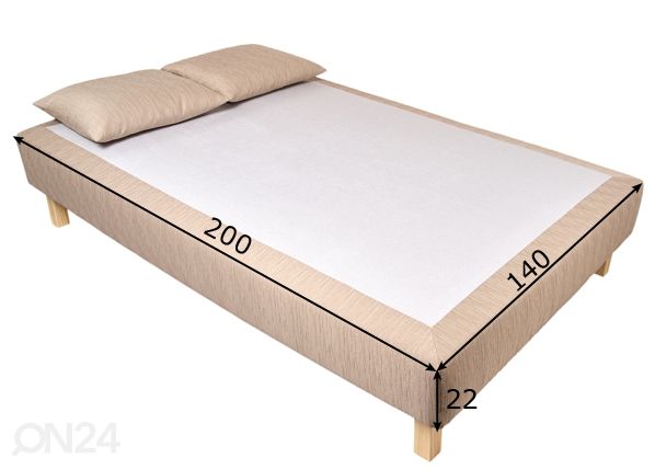 Joustinsänky Hypnos Apollo 140x200 cm mitat