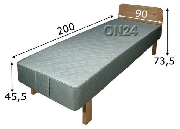 Joustinsänky+ pääty HYPNOS DIANA 90x200 cm mitat