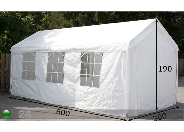 Juhlateltta 3x6 m mitat