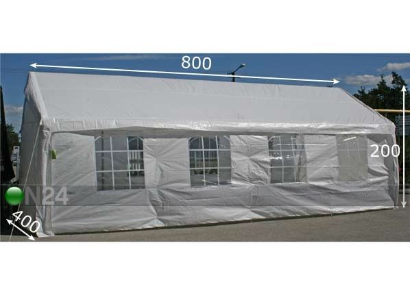 Juhlateltta 4x8 m mitat