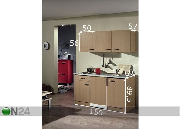 Juniorikeittiö 159 CLASSIC mitat