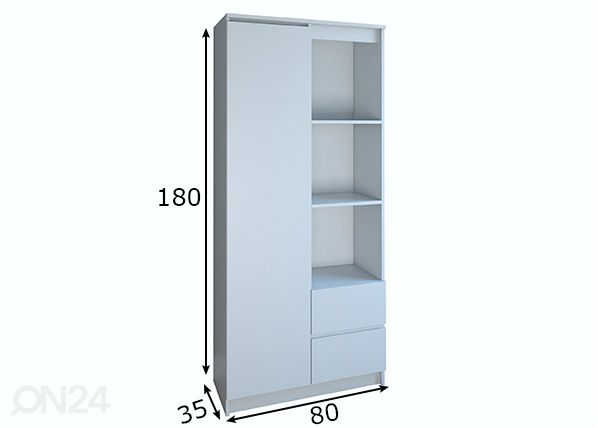 Kaapp 80 cm mitat
