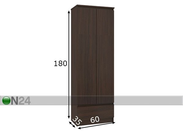 Kaappi 60 cm mitat
