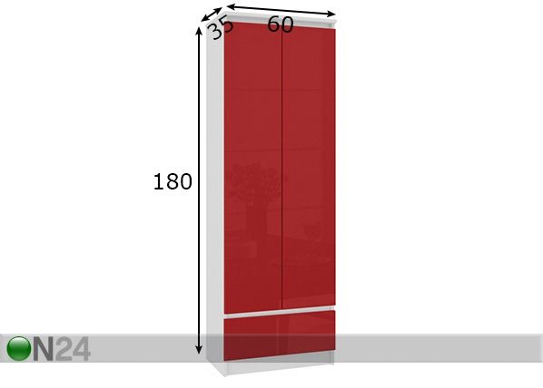 Kaappi 60 cm mitat