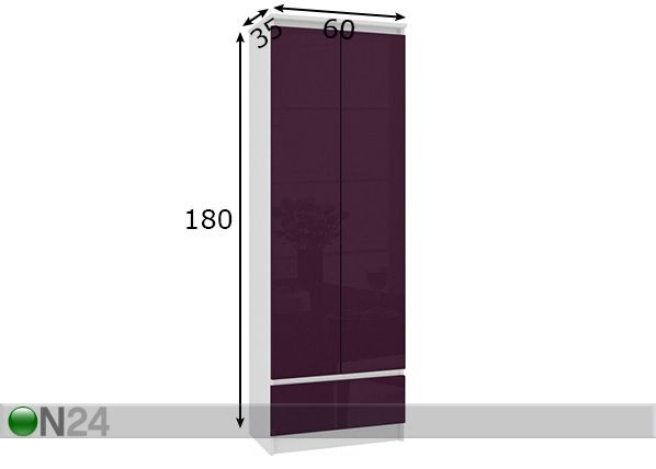 Kaappi 60 cm mitat