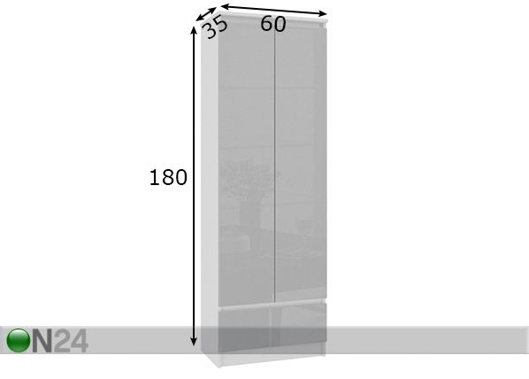 Kaappi 60 cm mitat