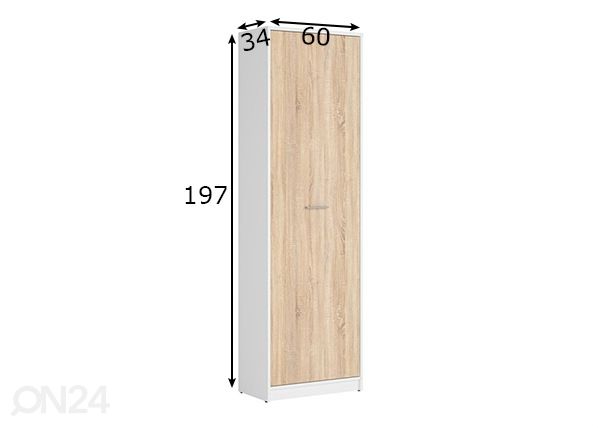 Kaappi 60 cm mitat
