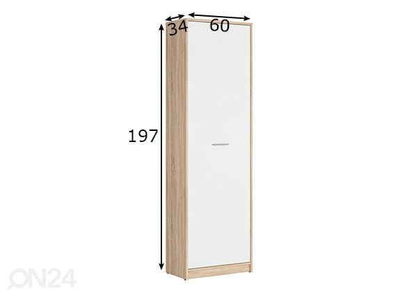 Kaappi 60 cm mitat