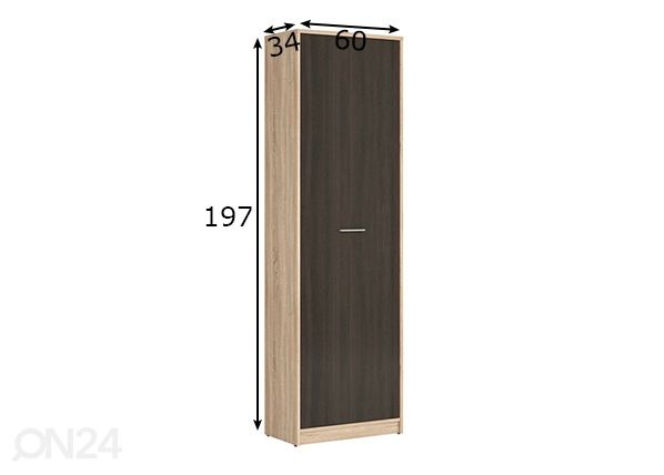 Kaappi 60 cm mitat