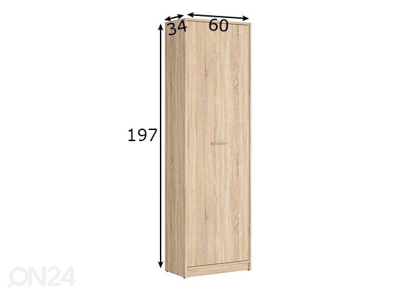 Kaappi 60 cm mitat