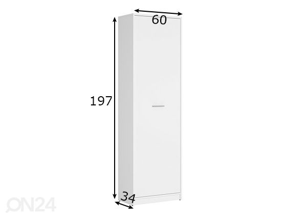 Kaappi 60 cm mitat