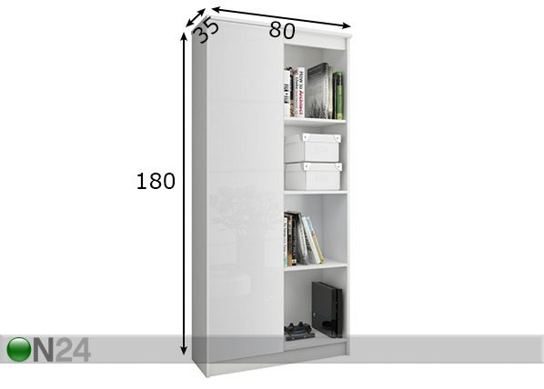 Kaappi 80 cm mitat