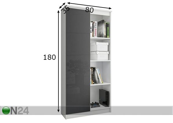 Kaappi 80 cm mitat