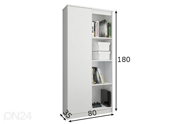 Kaappi 80 cm mitat