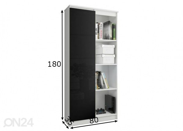 Kaappi 80 cm mitat
