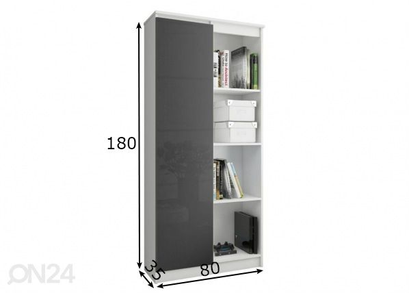 Kaappi 80 cm mitat