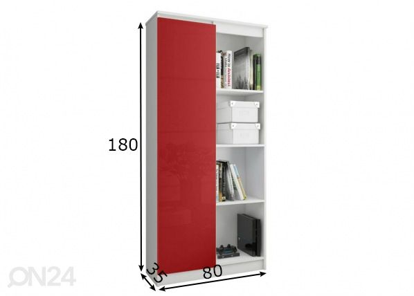 Kaappi 80 cm mitat