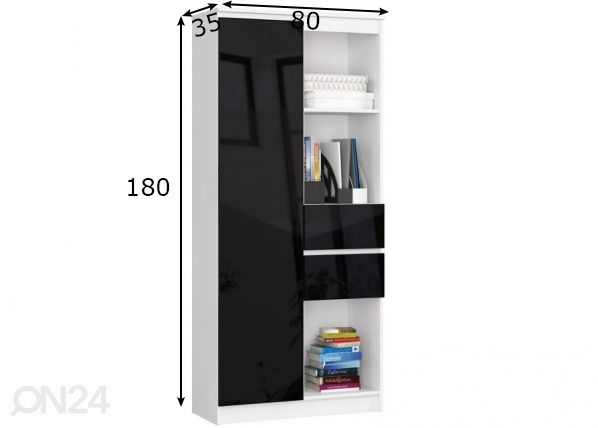 Kaappi 80 cm mitat