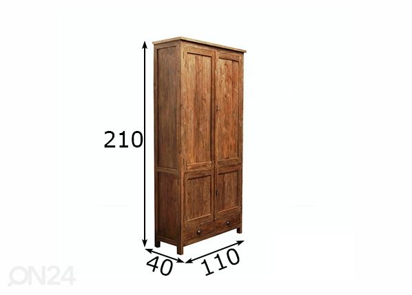 Kaappi Cipo 110 cm mitat