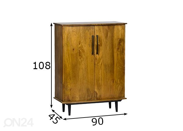 Kaappi Elias 90 cm mitat