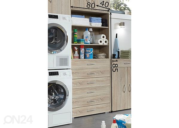 Kaappi/ hylly MRK 644 80 cm mitat
