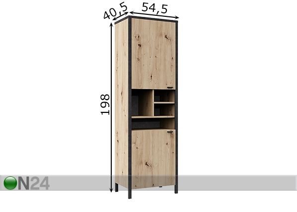 Kaappi In-Loft 33 mitat