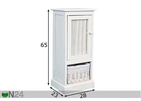 Kaappi LILY 6 mitat