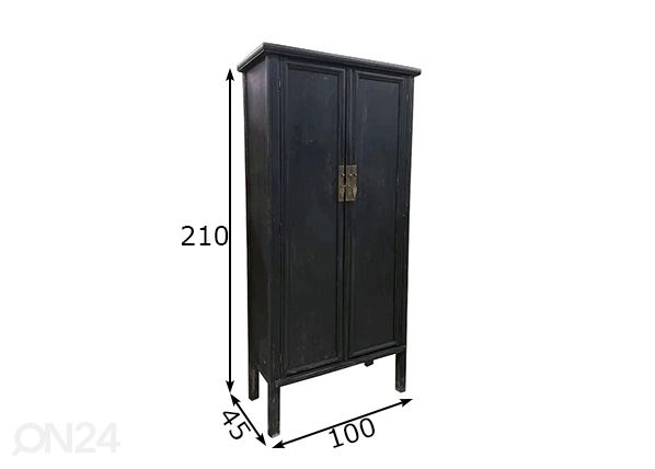 Kaappi Loes 100 cm mitat