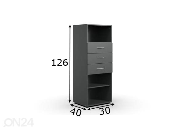 Kaappi MRK 354 30 cm mitat