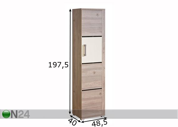 Kaappi V18P mitat