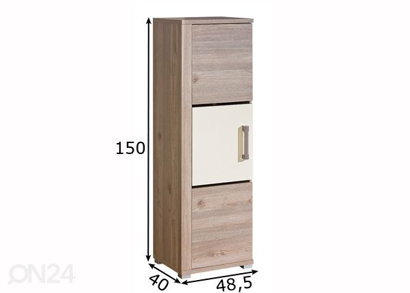Kaappi V5L mitat