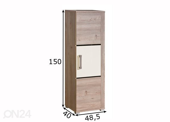 Kaappi V5P mitat