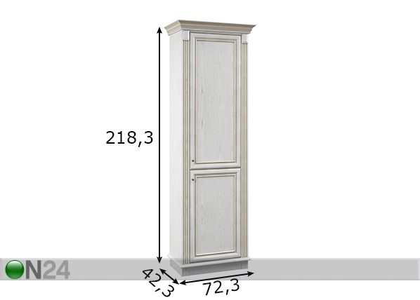Kaappi Versailles mitat