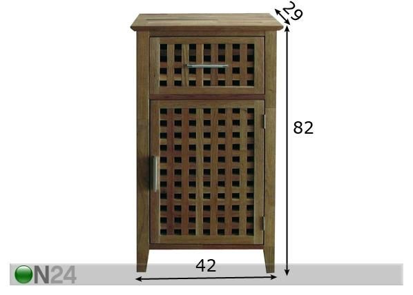 Kaappi WALNUT -21 mitat