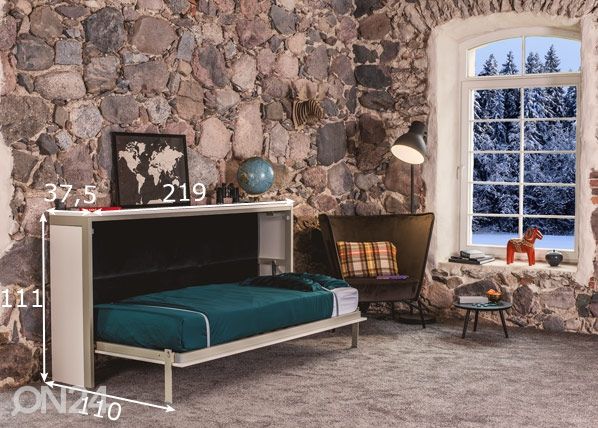 Kaappisänky Basic H 90x200 cm mitat