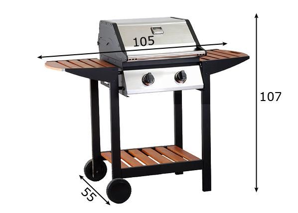 Kaasugrilli BARBEC mitat