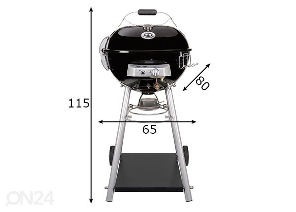 Kaasugrilli Leon 570G mitat