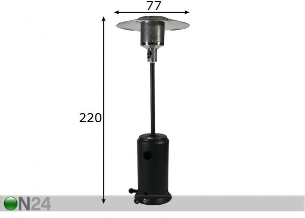 Kaasulämmitin HOUSTON mitat