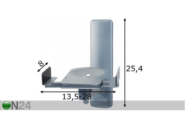 Kaiutintelineet, 2 kpl B-Tech BT 77 mitat