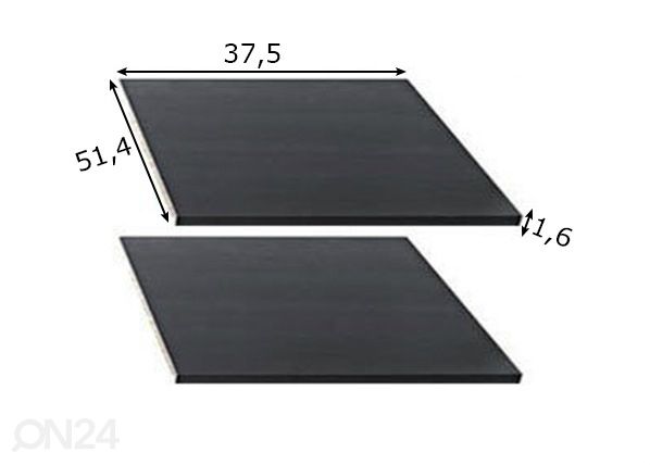 Kapeat irtohyllyt vaatekaappiin 118,5 cm mitat