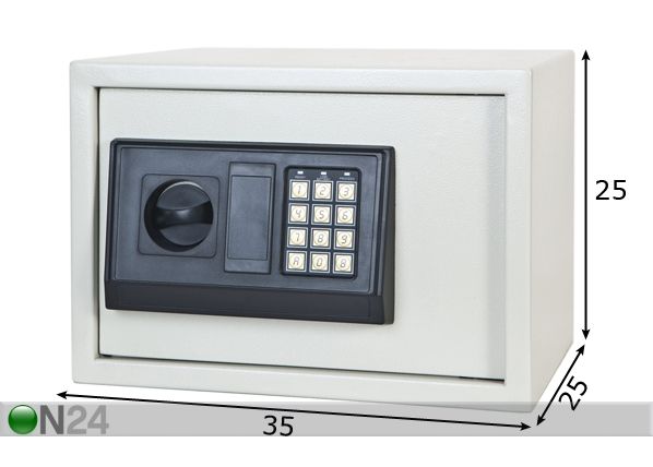 Kassakaappi 25E mitat