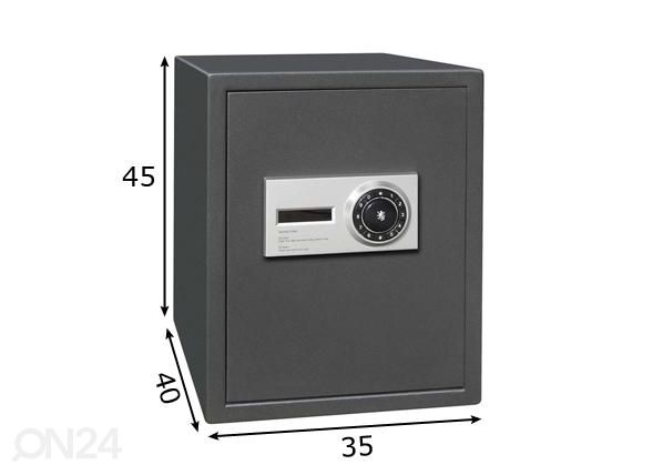 Kassakaappi SOHO 45 mitat