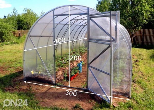 Kasvihuone EKO 3x4 m mitat