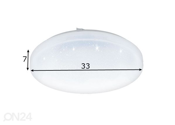 Katto- ja seinävalaisin Frania-S Ø 33 cm mitat