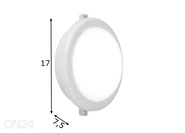 Katto- ja seinävalaisin Hamal mitat