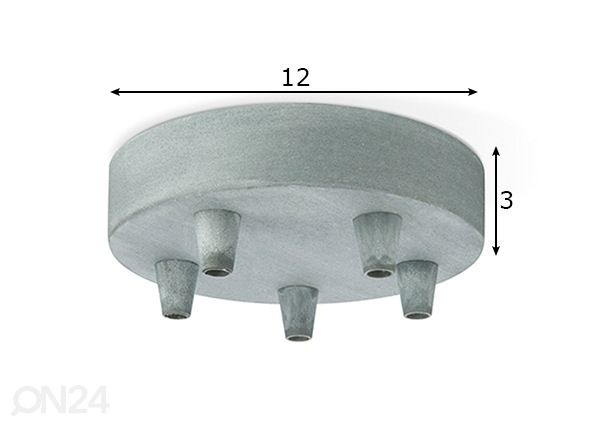 Kattokuppi Metal mitat