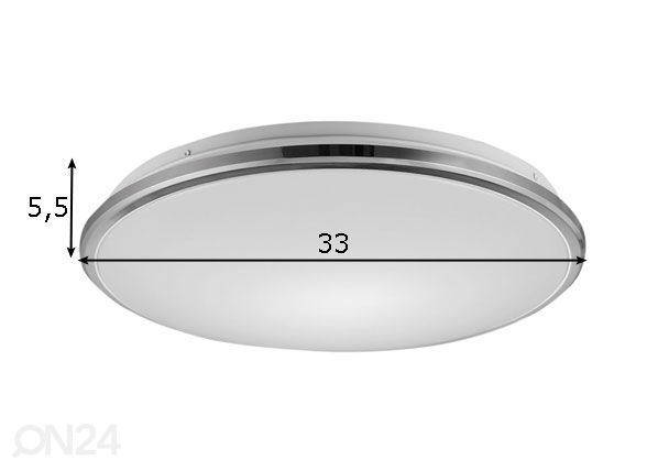 Kattoplafondi Bellis LED Ø 33 cm mitat