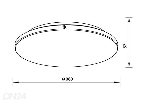 Kattoplafondi Bellis LED Ø 38 cm mitat