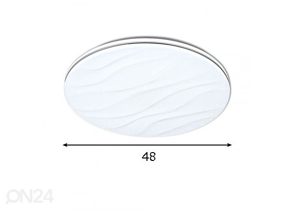 Kattoplafondi Desert LED 36 W + kaukosäädin mitat
