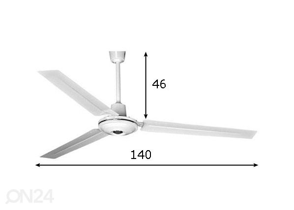 Kattotuuletin Coolwave 80 W mitat